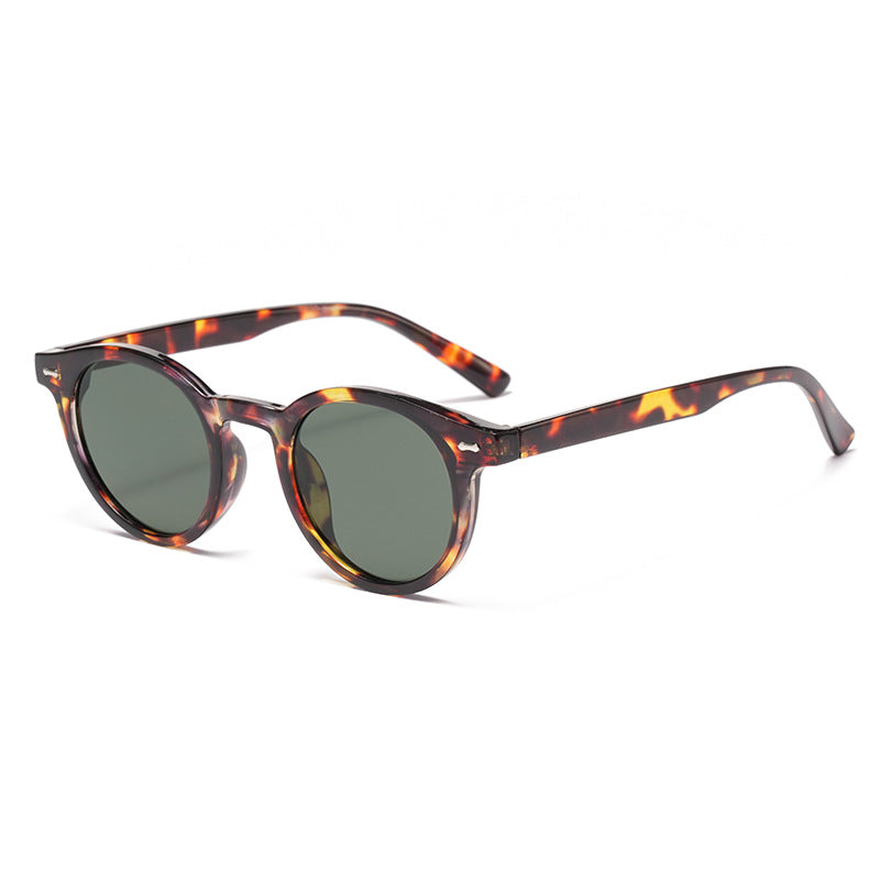 Retro Round UV400 Sunglasses – European Style Tinted Frames