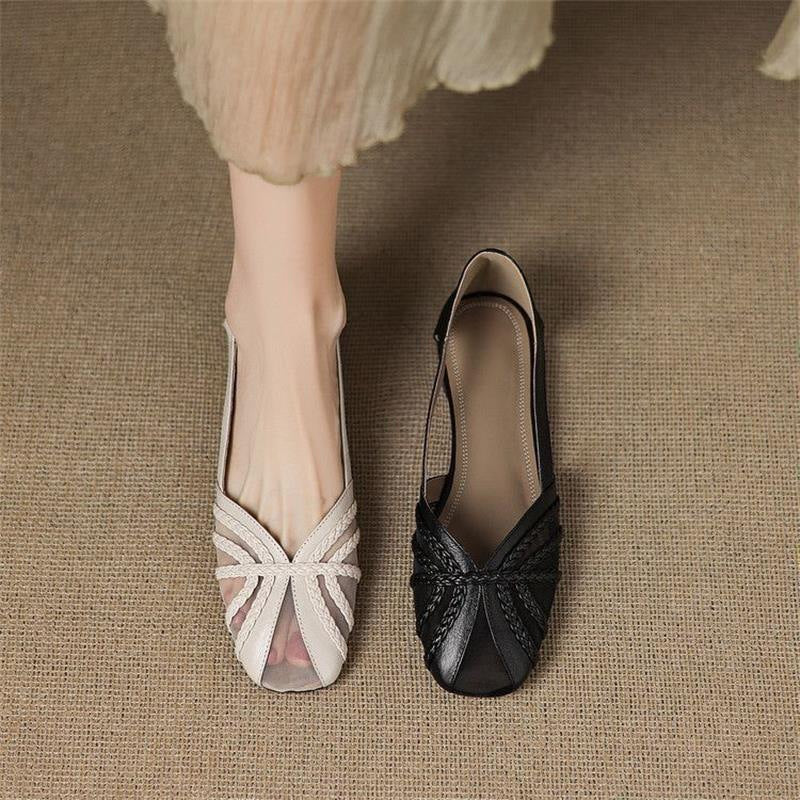 Women’s Fashion Mesh Breathable Low-Heel Versatile Sandals