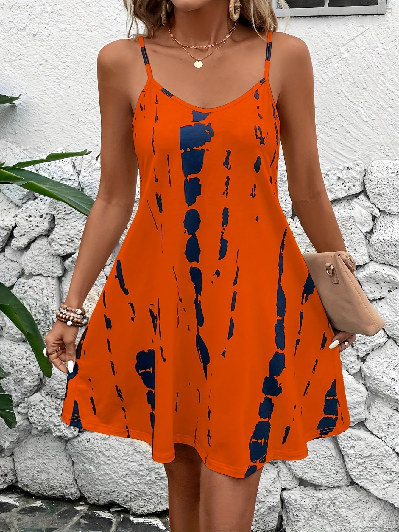 Women's Plus Size Summer Halter Dress – 6 Colors 4XL–5XL