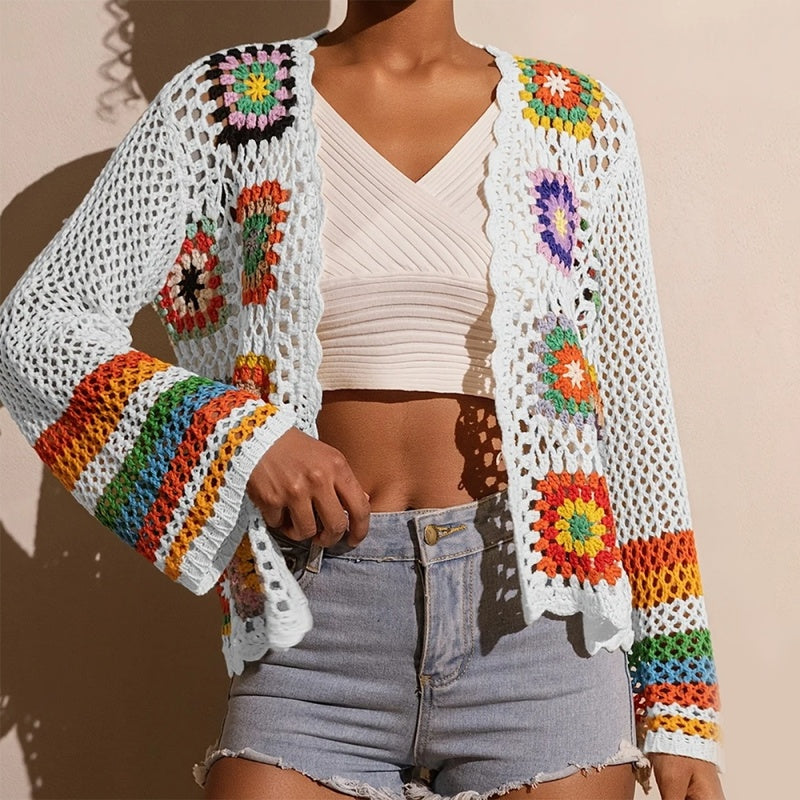 Women's Elegant Crochet Cardigan