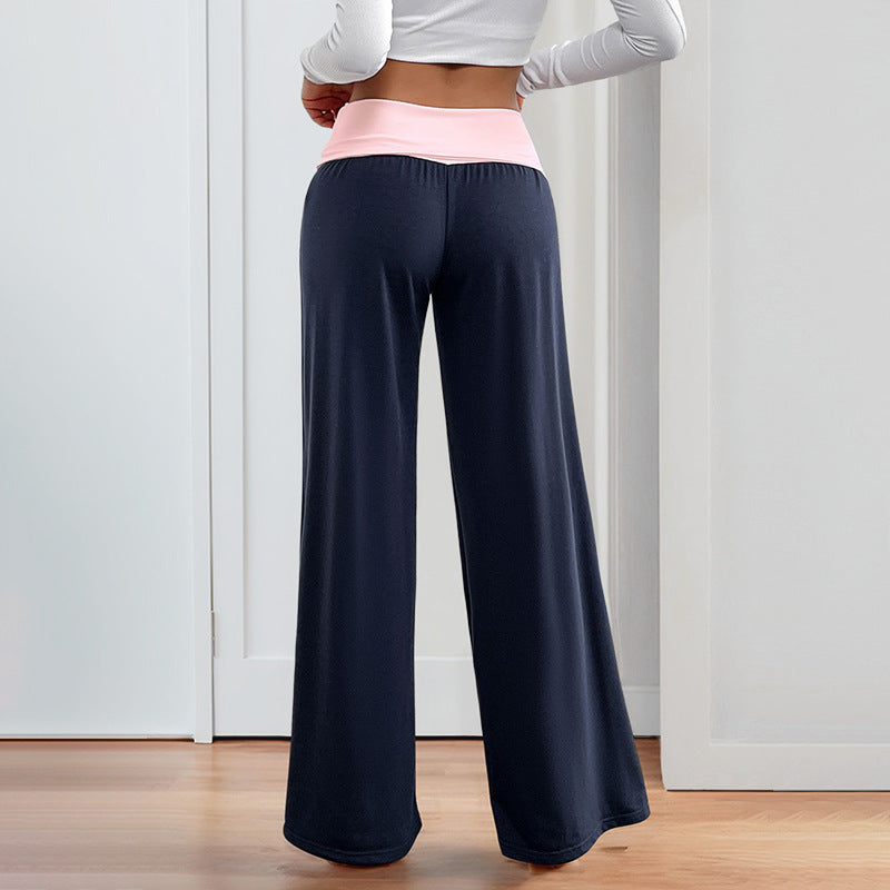 Women’s Wide-Leg Patchwork Pants