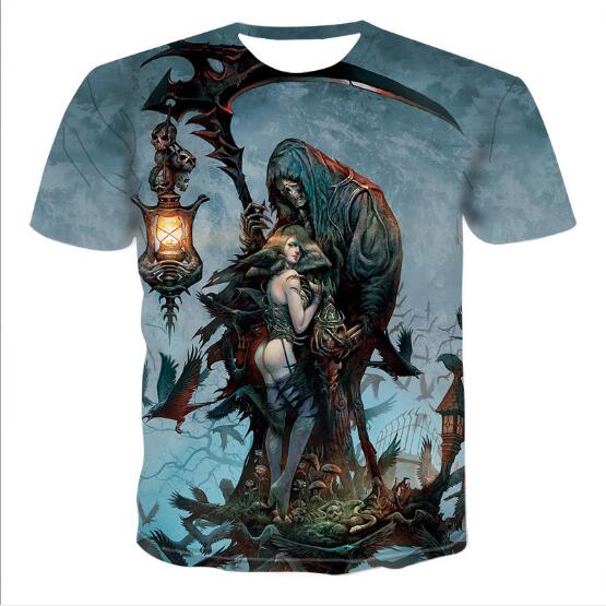 Mens Skull 3D t-shirts