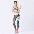 💪 Seamless 2-Piece Yoga Set – High-Waist Leggings & Crop Top