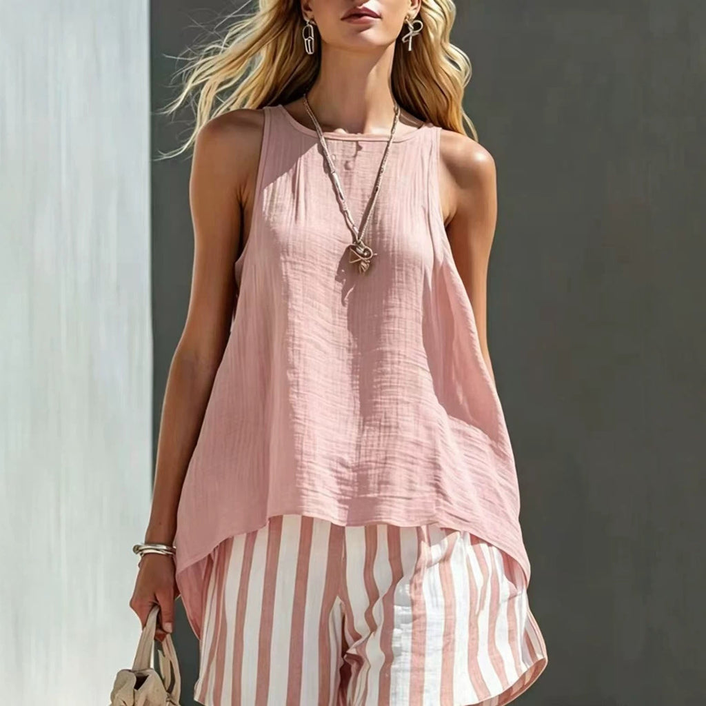 Women's V-Neck Long-Sleeve Loose-Fit Button-Up Shirt