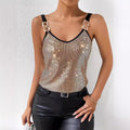 ✨ Women's Summer Sequined Suspender Chain Vest Top
