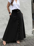 Women's Elegant High-Waist A-Line Skirt
