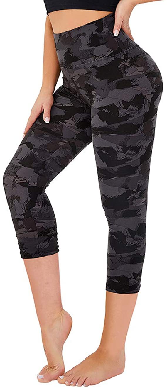 Cropped High-Rise Print Leggings – USA Flag Print Patriotic Workout Pants - 19 Styles