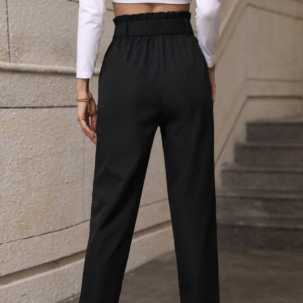 Women’s Minimalist Casual Pants with Pockets