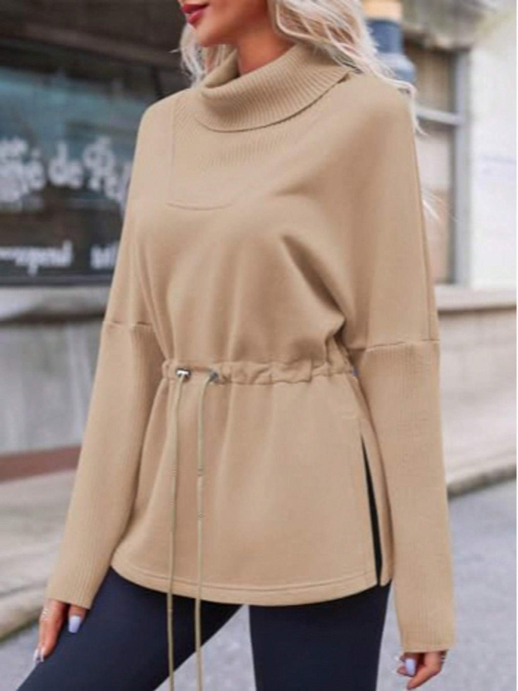 Women’s Turtleneck Fleece Sweatshirt