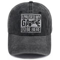 I Paused My Game to Be Here Adjustable Baseball Cap