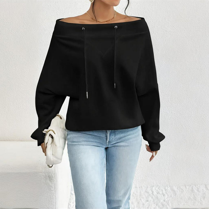Plus Size Off Shoulder Pullover
