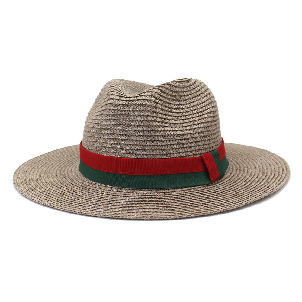 Plain Straw Sun Hat – Unisex Beach & Outdoor Wide Brim