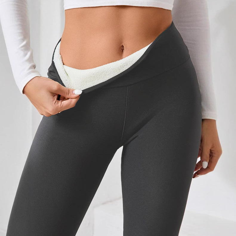 Fleece-Lined Thick Cashmere Winter Leggings