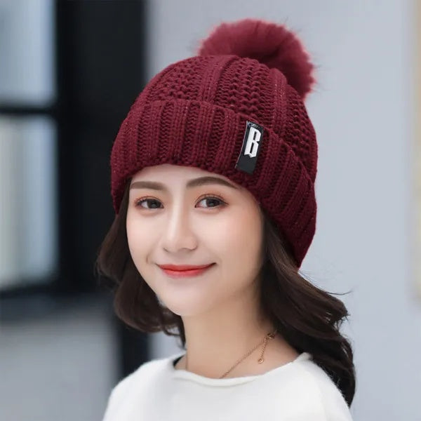 Warm Knitted Beanie & Scarf Women | Cozy Winter Bundle