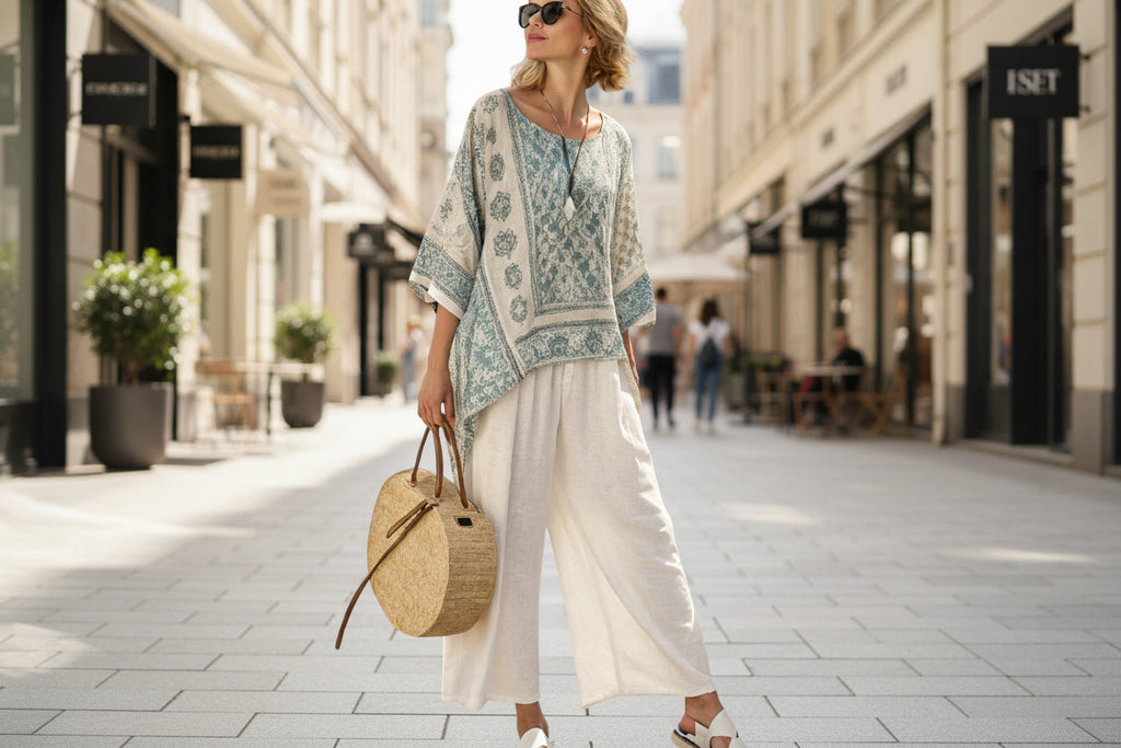 Women’s Beach Vacation Two Piece Set – Loose Summer Outfit