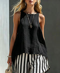 Women's V-Neck Long-Sleeve Loose-Fit Button-Up Shirt