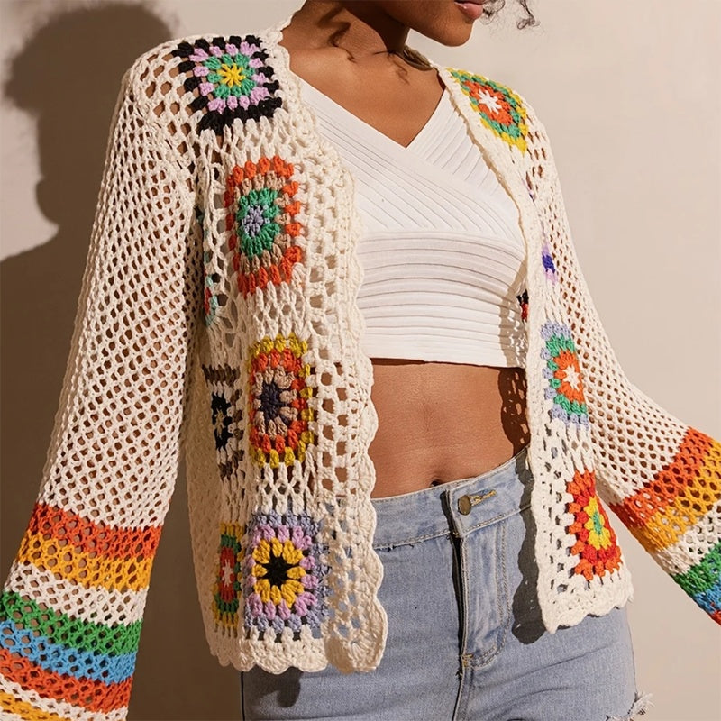 Women's Elegant Crochet Cardigan