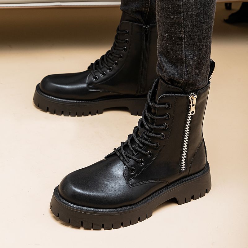 Leather Martin Boots