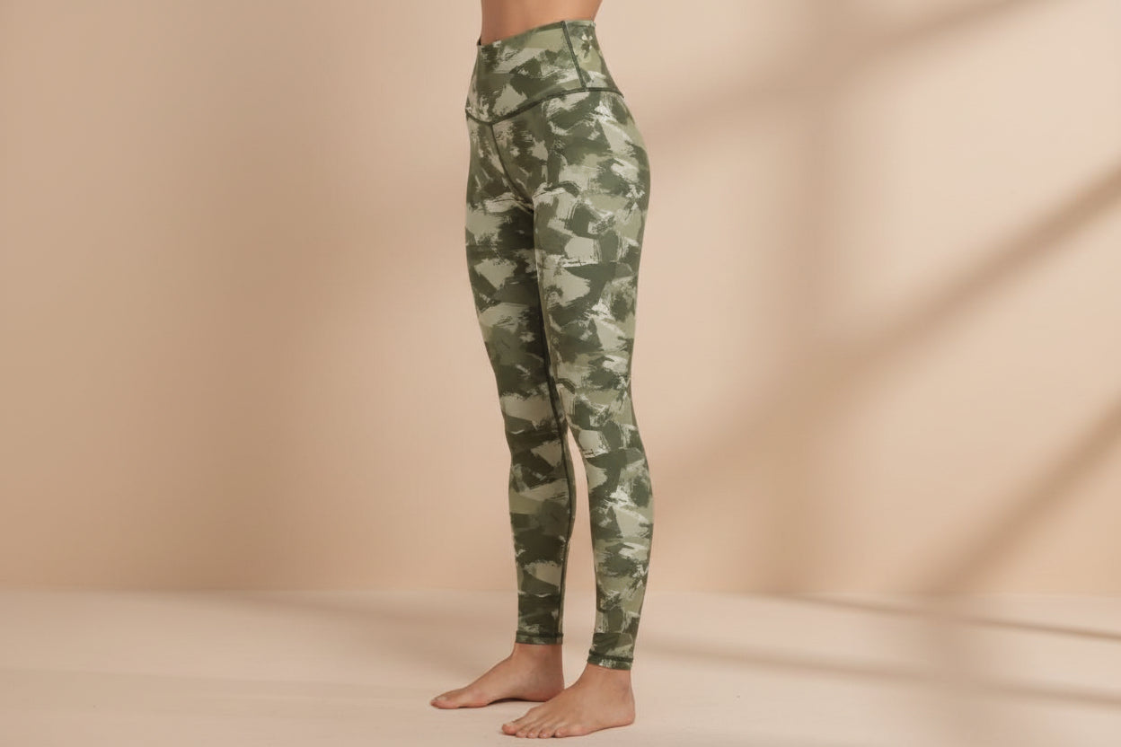 Women’s High Waist Printed Workout Leggings for Yoga, Running & Fitness