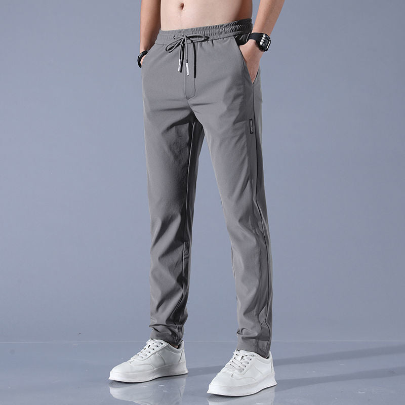 🧊 Men's Ice Silk Plus Size Straight-Leg Pants