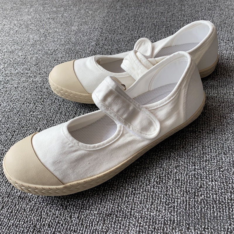 Women's Ethnic Style Slip-On Loafers – Cotton Flat Casual Shoes