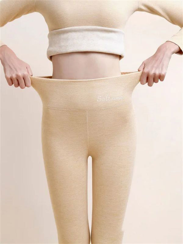 Women’s Fleece-Lined High-Waist Shark Leggings