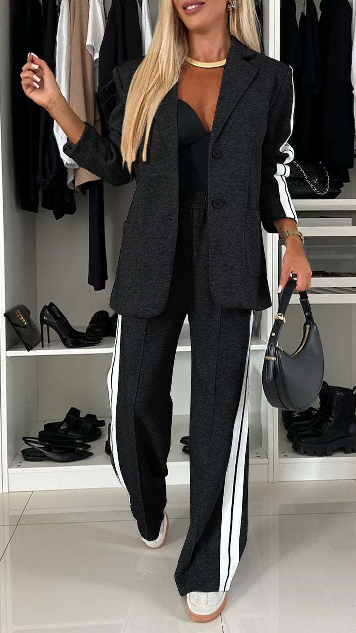 Women’s Elegant Solid Color Suit Set