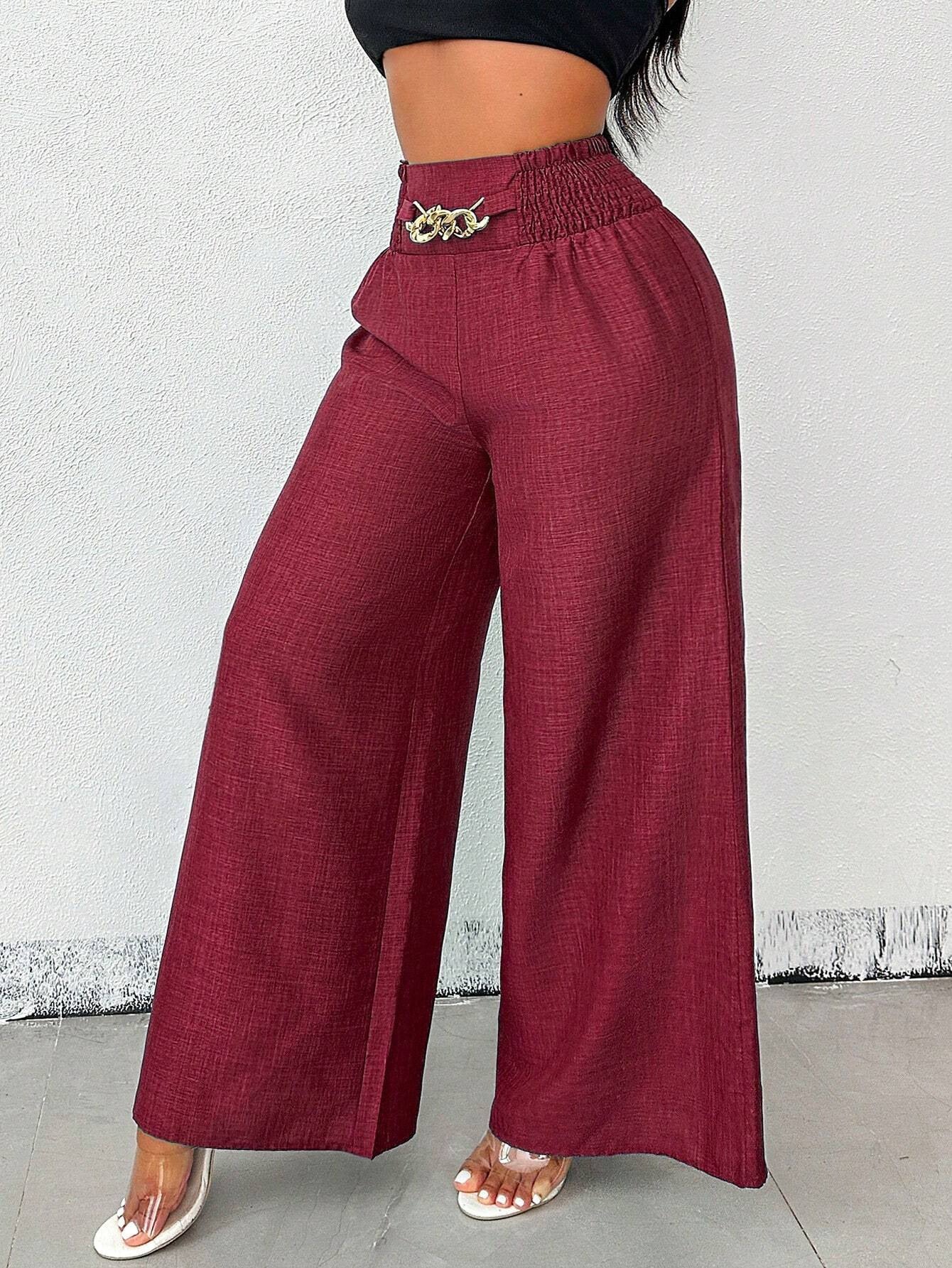 Women's High-Waist Drapey Wide-Leg Pants | Elastic Drawstring 5 Colors