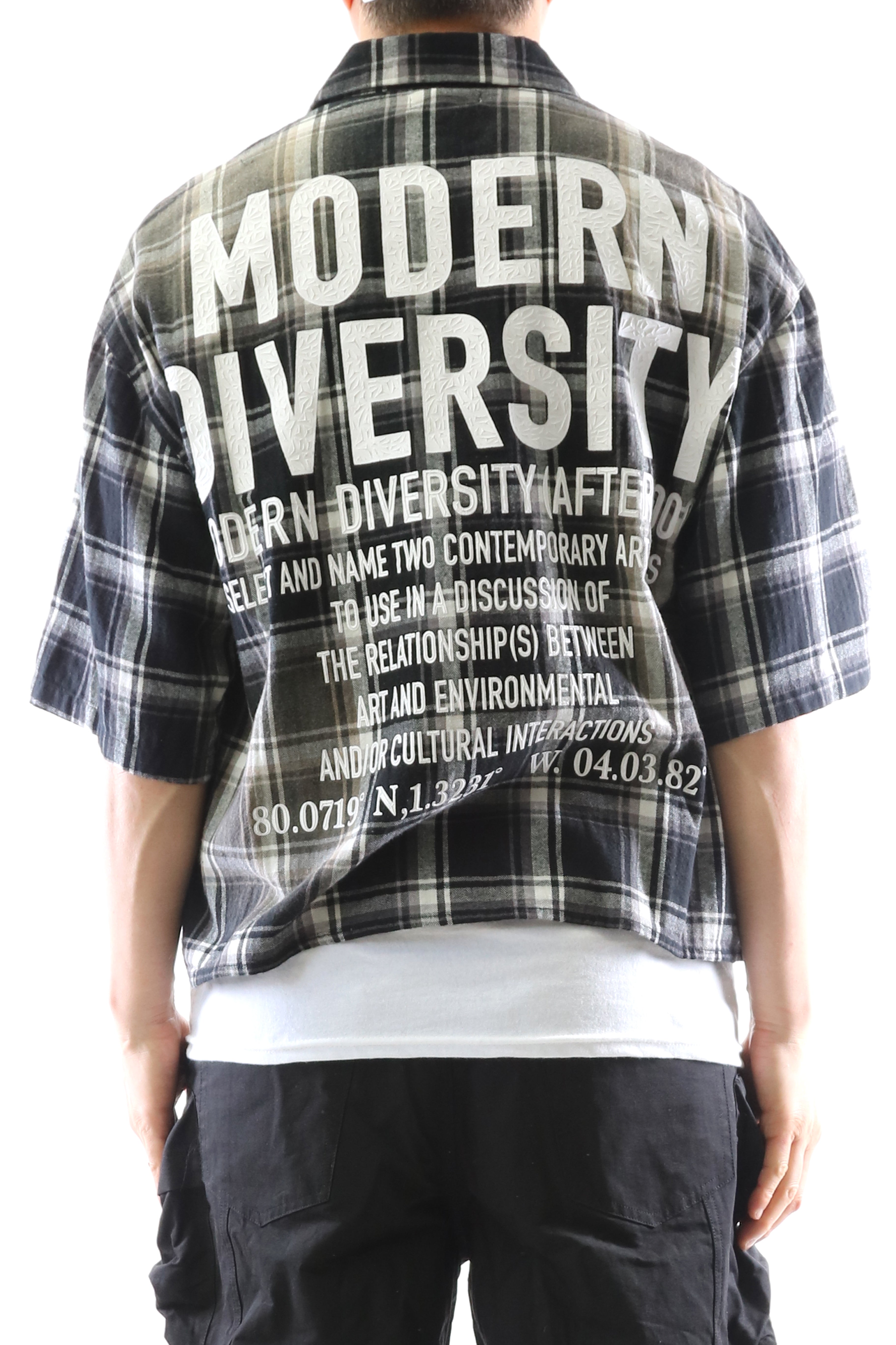 UMBRO Washed Flannel Crop Top Button Down Shirt