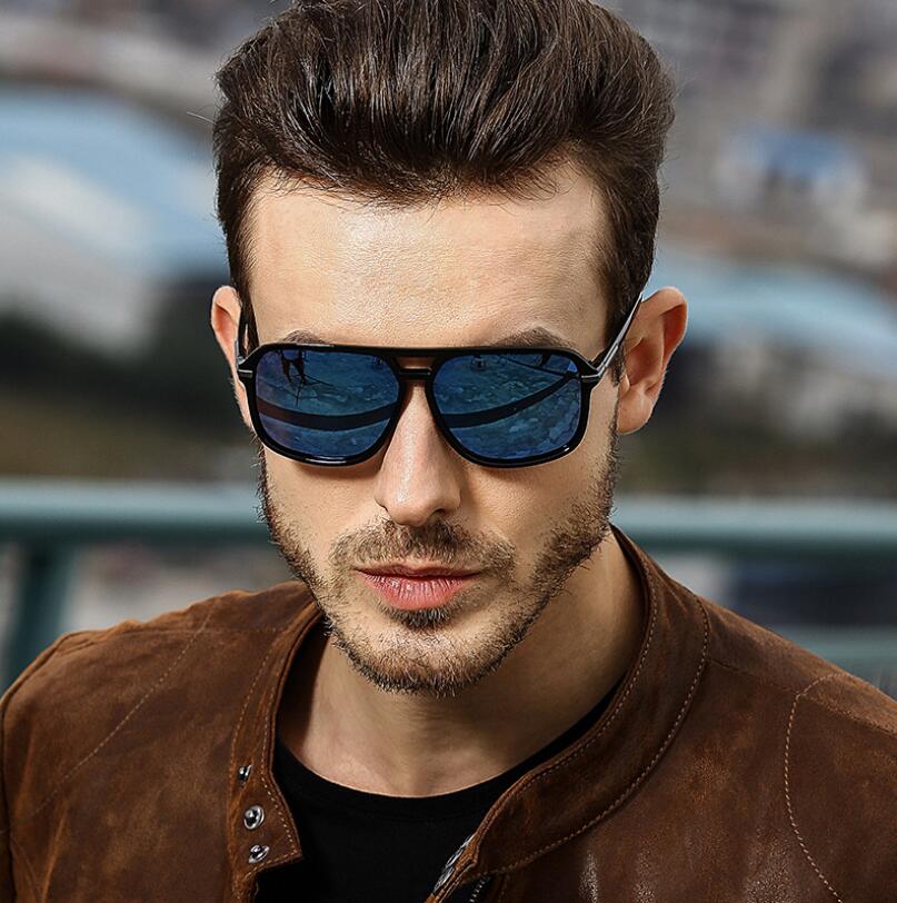 Oversized Sunglasses Men Polarized Mirror Goggles Driving Sun Glasses