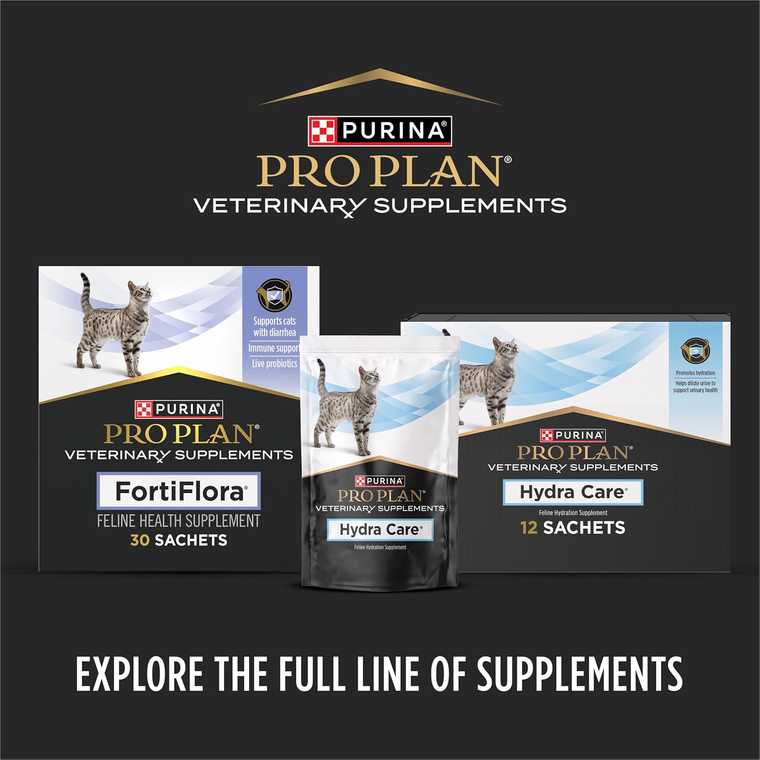 Purina Pro Plan FortiFlora Cat Probiotic – 30 Sachets for Digestive Support