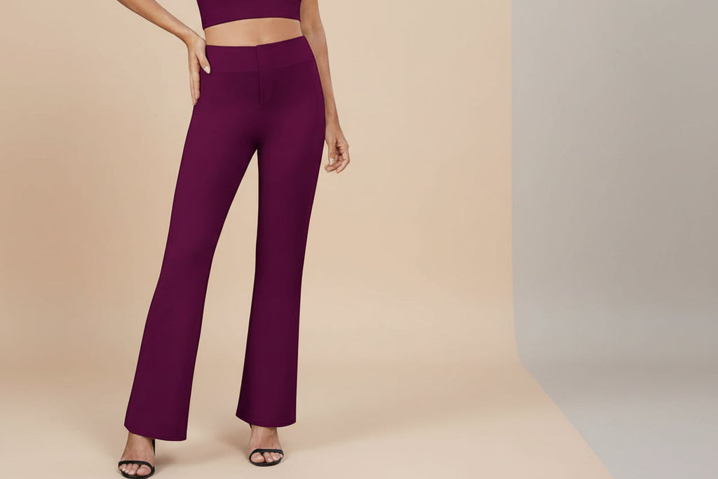 Business-Casual High-Waisted Stretch Trousers for Women