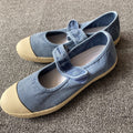 Women's Ethnic Style Slip-On Loafers – Cotton Flat Casual Shoes