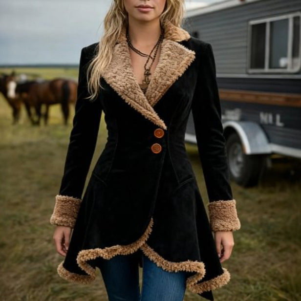 Women’s Thick Fleece Fur Lined Winter Coat
