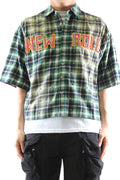 New RAZE Washed Flannel Crop Top Button Down Shirt