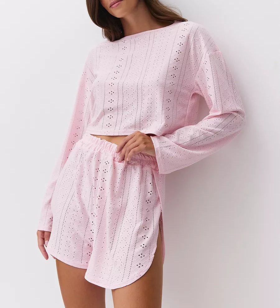 Women’s Slim-Fit Loose Suit Two Piece Shorts Set