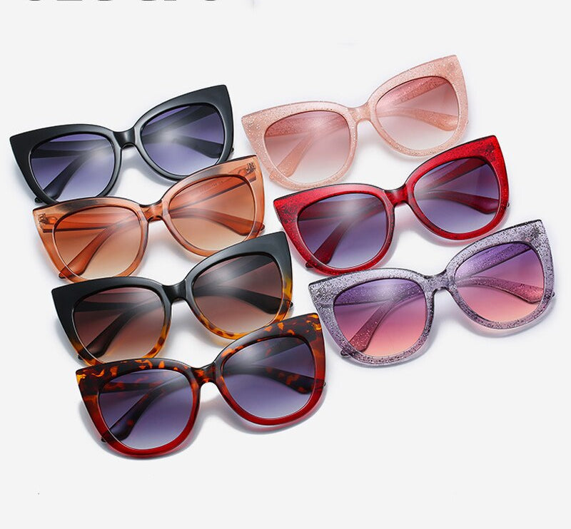 Women's Oversized Cat Eye Sunglasses UV400