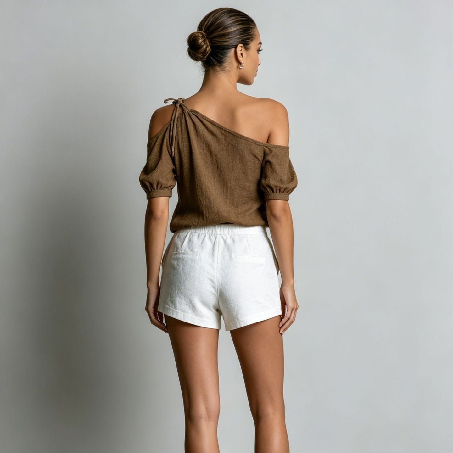 Off-Shoulder Short-Sleeve Top – 7 Colors, XS–3XL