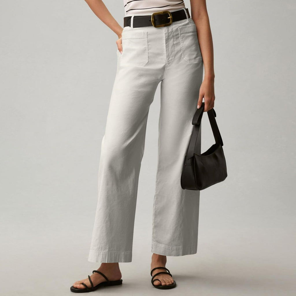 Plus Size High Waisted Slimming Solid Color Suit Pants