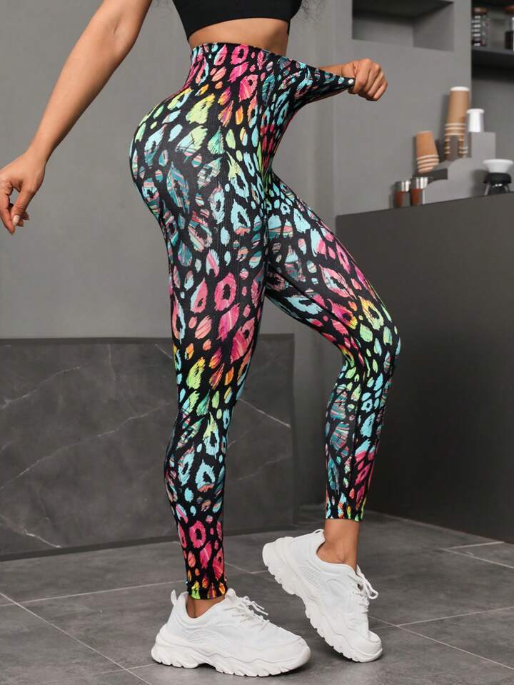 🍑 Printed Seamless High-Waist Hip-Lift Yoga Leggings
