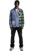 HINNO Men's premium flannel button down shirt