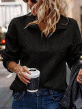 Casual Versatile Pullover Long Sleeve Knit Top for Women