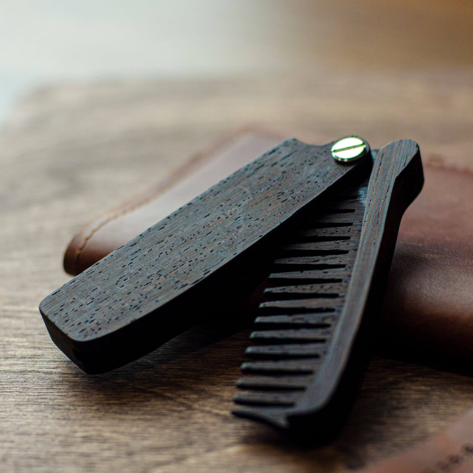 Wooden Beard Comb - Bearded man