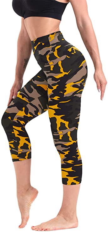 Cropped High-Rise Print Leggings – USA Flag Print Patriotic Workout Pants - 19 Styles