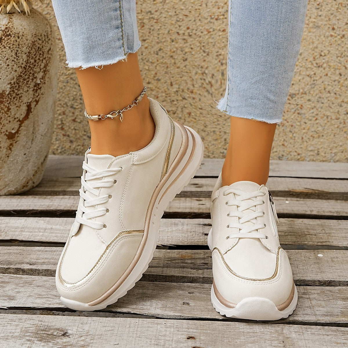 Chunky Heel Side-Zip High-Top Sneaker Boots – 3 Colors EU 36–43