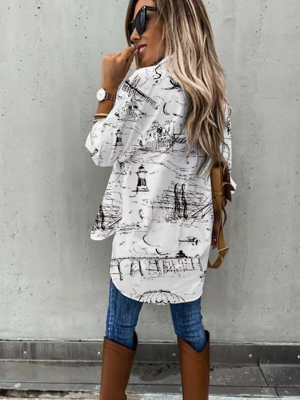 👚 Plus Size Women's Long Sleeve Two-Piece Casual Set