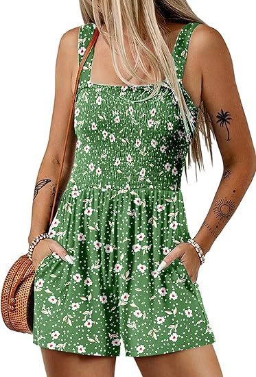 🌺 Floral Print Sleeveless Beach Jumpsuit