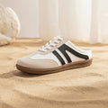 Women's Slip-On Half Slipper Sneakers | Color-Block Striped Casual Shoes in 3 Colors | EU 36–43