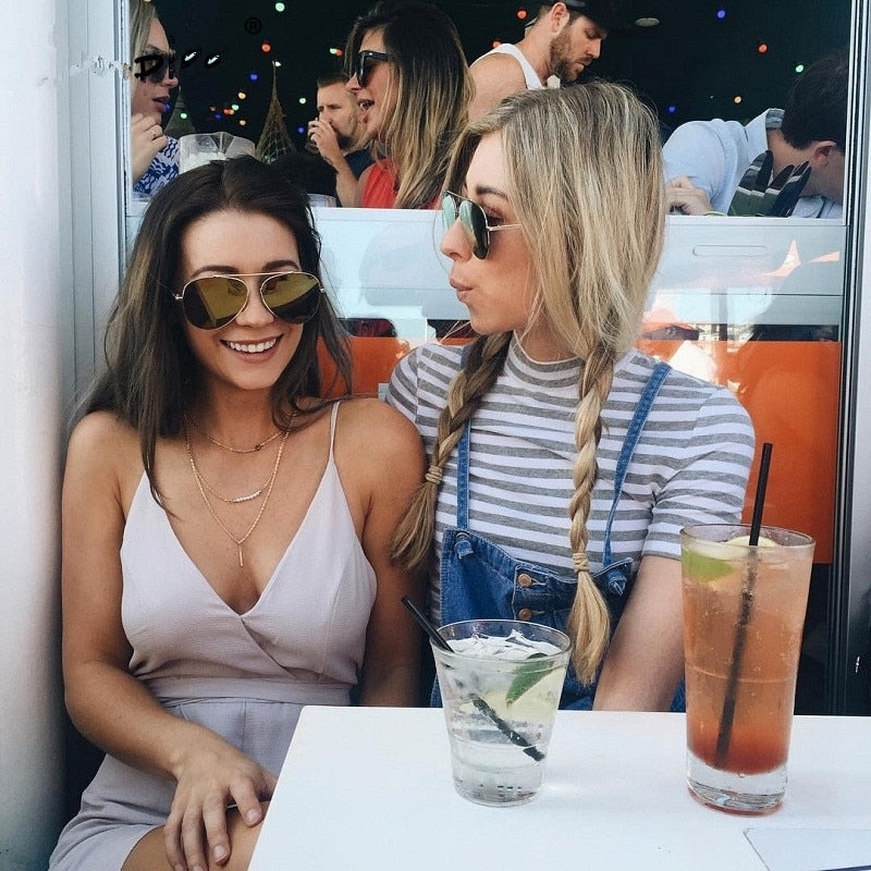 Luxury Brand Pilot Women's Sunglasses Fashion Aviation Vintage Sunglass