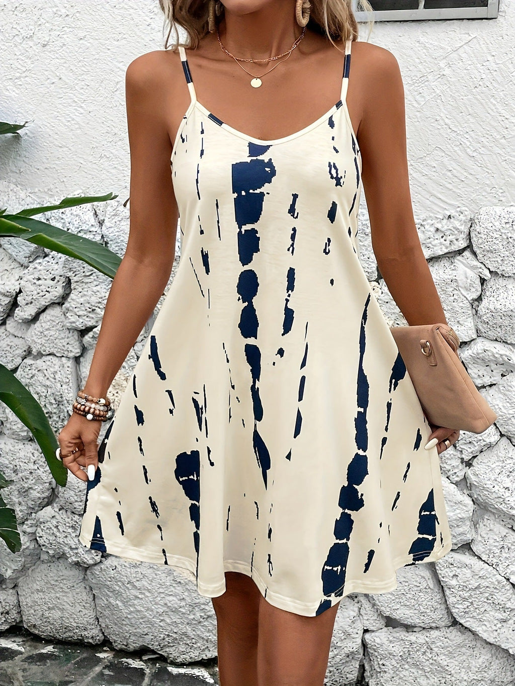 Women's Plus Size Summer Halter Dress – 6 Colors 4XL–5XL
